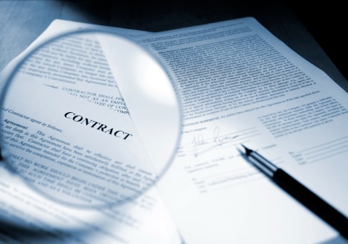 The inspection of a contract under contract litigation in Peoria IL